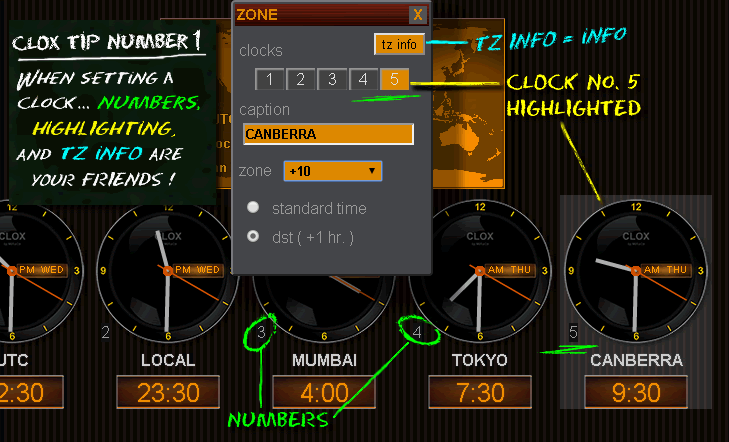 Easy to use great-looking world clocks for desktop or mobile use. best Screen Shot